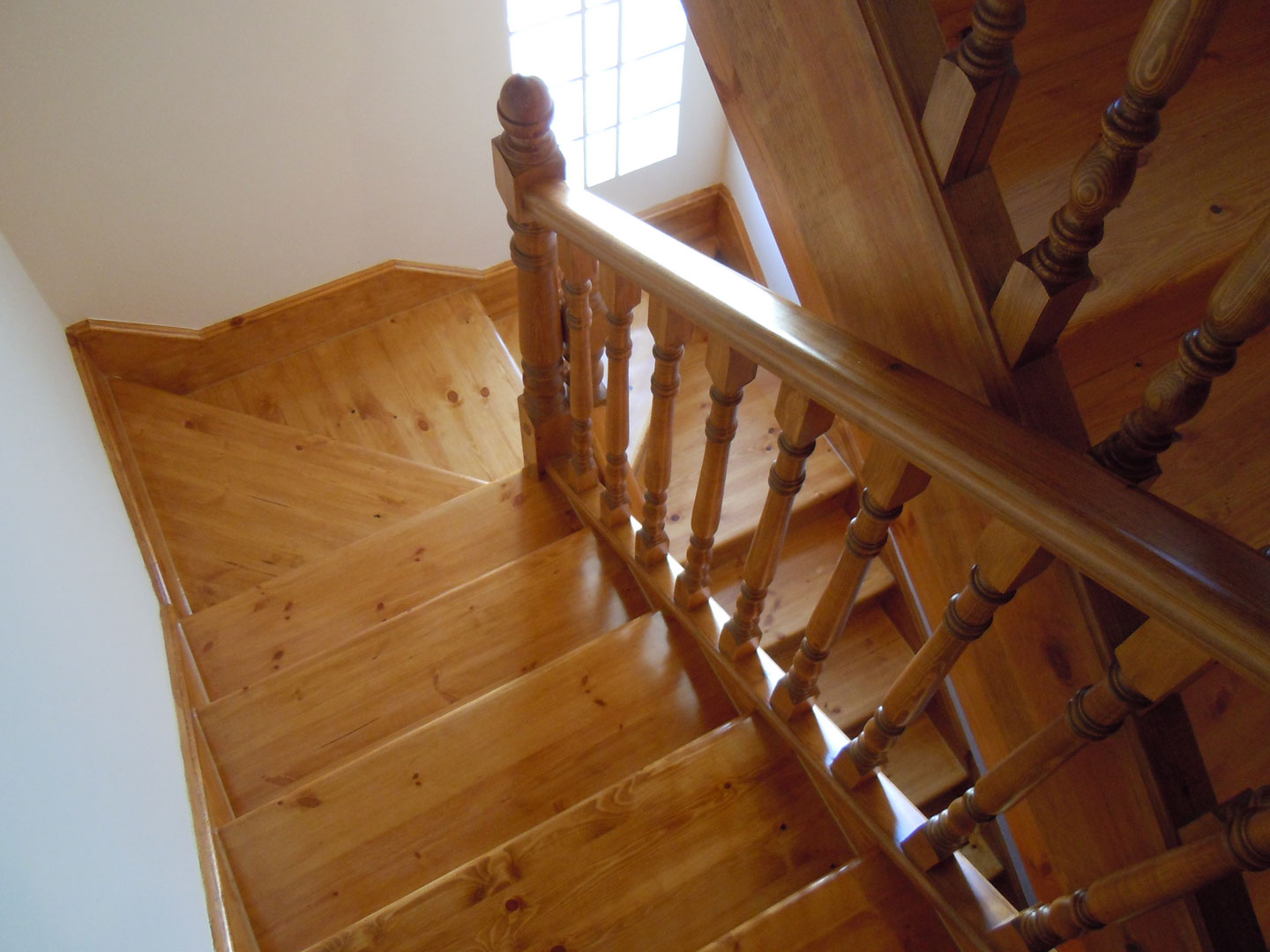 escalera casa rustica